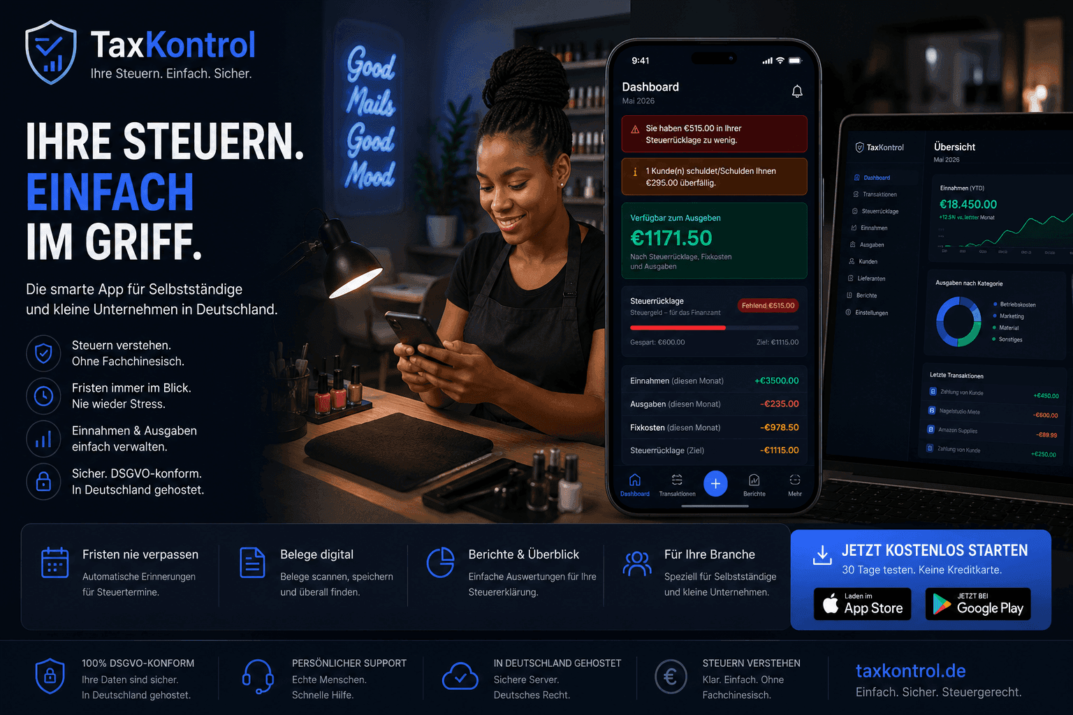 TaxKontrol — product visual